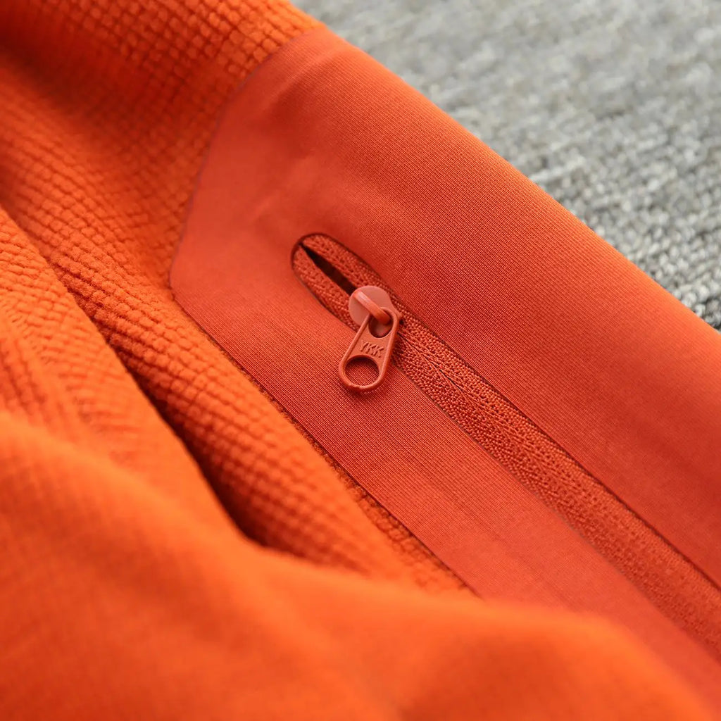 Outdoor Lightweight Fleece Sweatshirt Jacket Men's Zipper Closure Stand Collar Technical Fabric Comfortable Youth Fashion