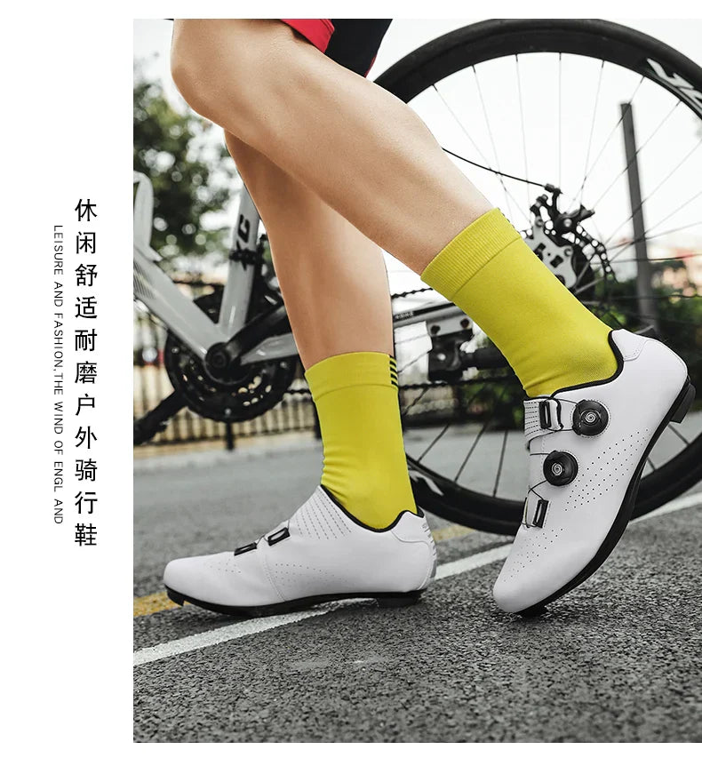 New Cycling Sports Shoes Men MTB Pedal Bicycle Shoes Women Lightweight Road Self-Locking SPD Racing Shoes Unisex Cycling Shoes
