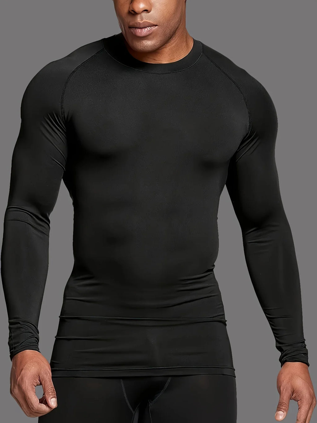 Fitness clothing, tight fitting clothes, men's quick drying sports, long sleeves, football, skiing, suitable for all seasons
