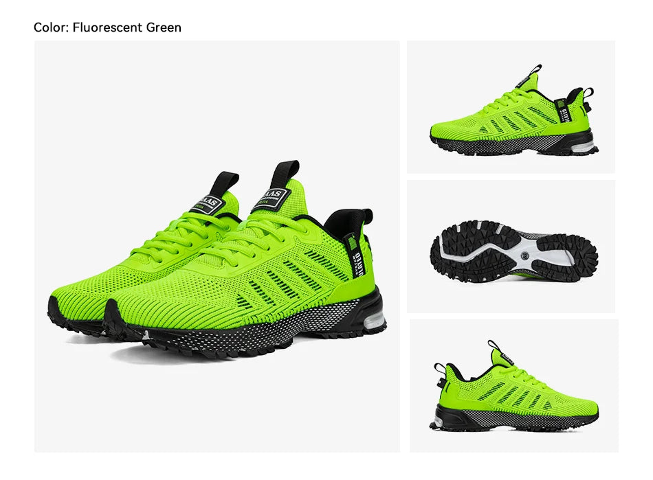 Men Running Shoes Lightweight Breathable Jogging Sport Shoes Male Lace-up Fashion Comfort Casual Sneakers Non-slip