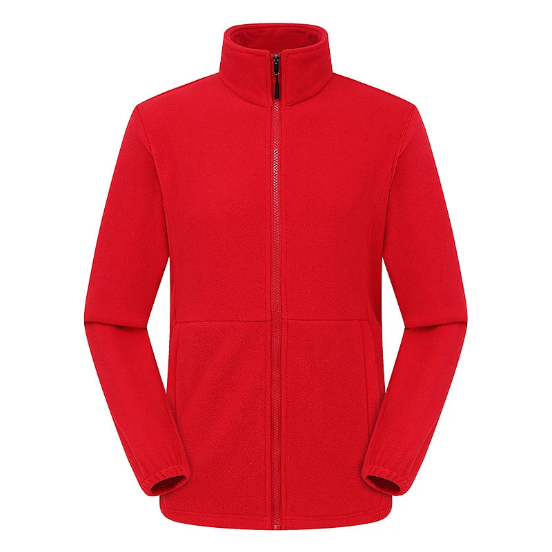 Men Polar Fleece Jackets Winter Windproof Thermal Soft Shell Jacket Outdoor Sports Hiking Camping Skiing Climbing Warm Coat