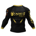 Polyester Sublimation High Elastic Bjj Rash Guard No Gi MMA  Jiu Jitsu Fighting Grappling Compression Shirt OEM Gym Fitness Tops
