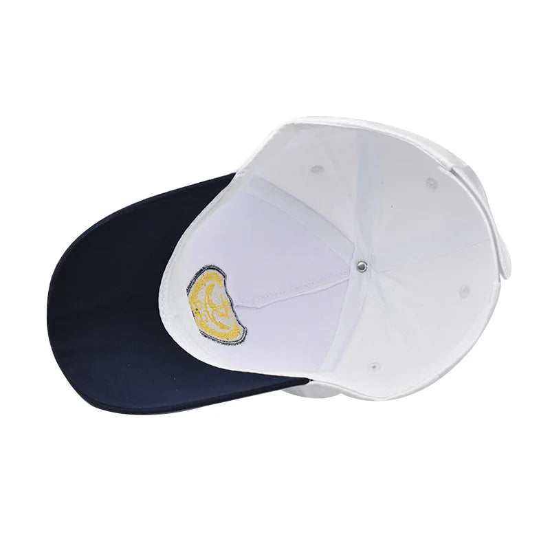 Men Women Baseball Caps Nautical Marine Sailor Navy Captain Hats Adjustable Cotton Hat for Party Performance Costume Cosplay Y2K