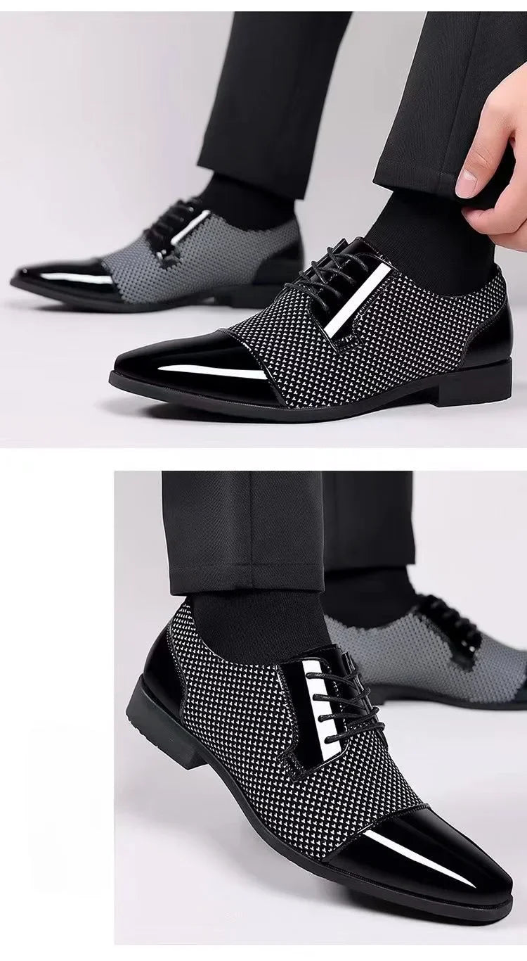 Dress Shoes Man Casual Business Pointed Toe Social Shoe for Men Breathable In Summer Leather Luxury Designer Clothing Low Price