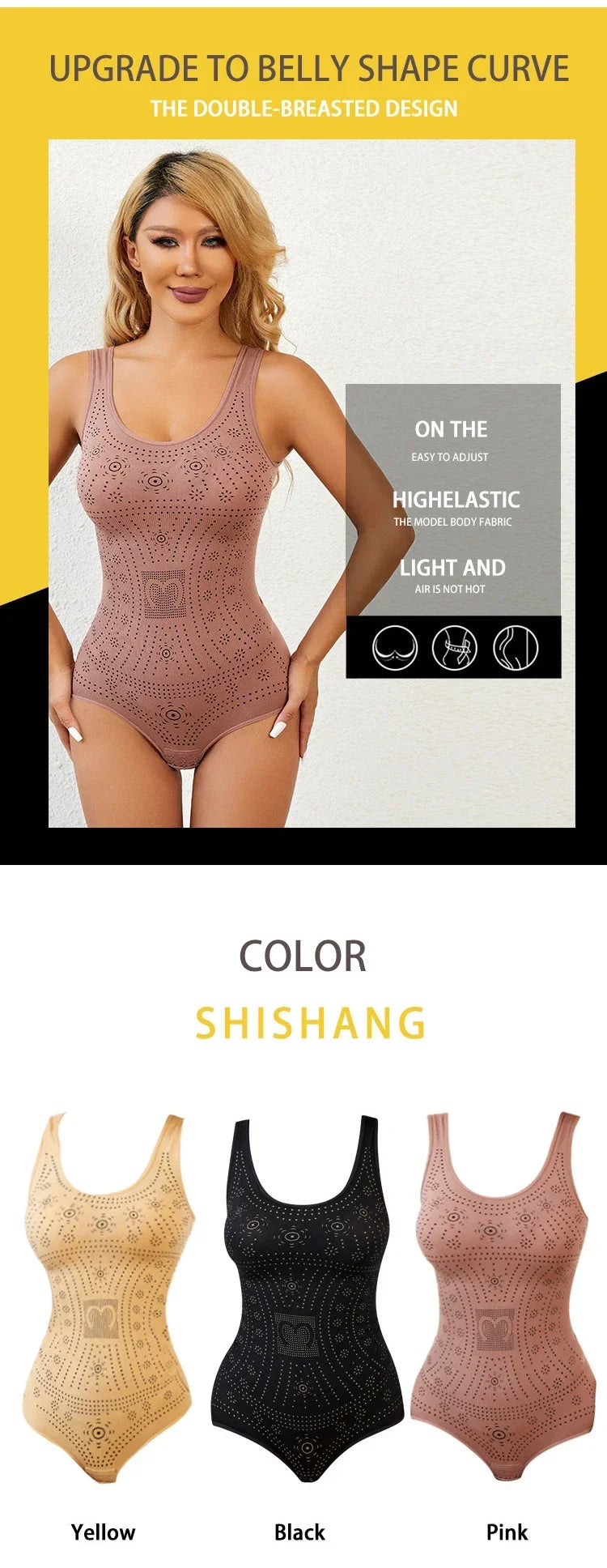 Seamless bodysuit printed plus size tummy control shapewear flat belly slimming full body shaper corset underwear women tank top