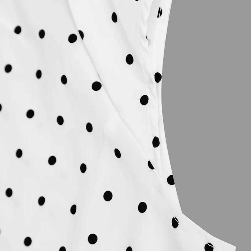 Women New Long Dresses Summer Elegant Upgraded Version Casual Polka Dots Party Dress Graceful Holiday Casual Slim Female Dresses