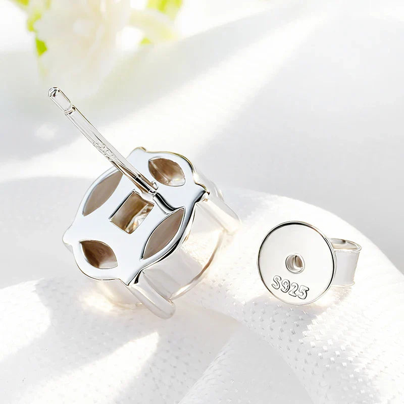 Certified Marquise Cut All Moissanite Stud Earrings for Women Lab Diamond Luxury Ear Jewelry Real S925 Sterling Silver