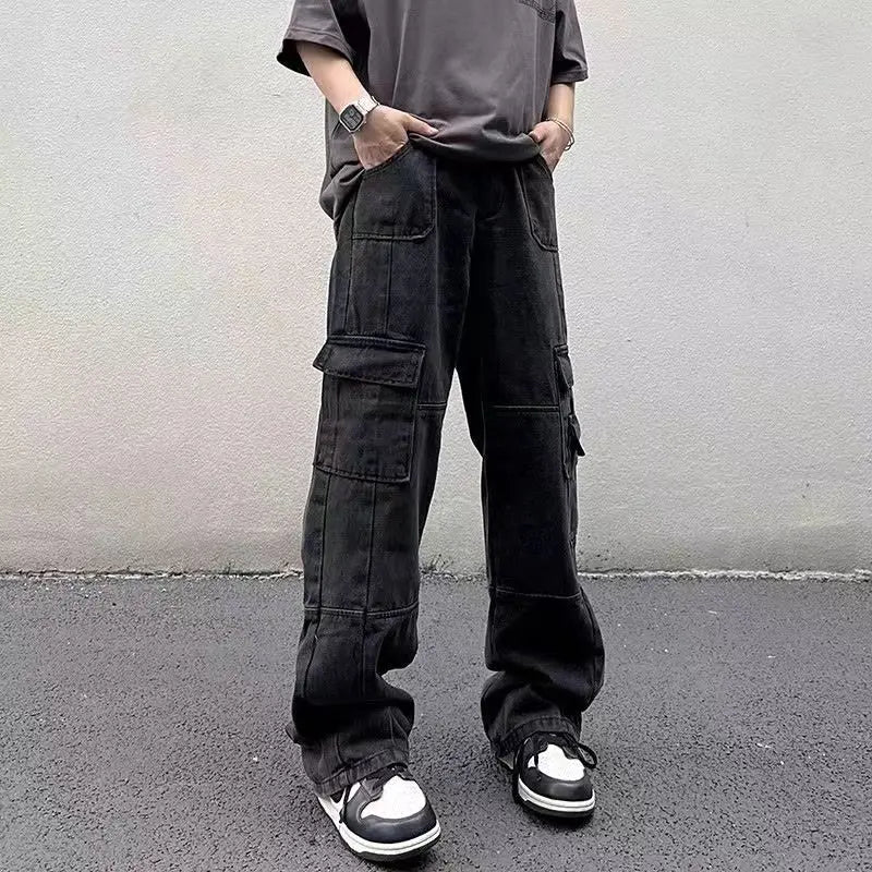 High Street Multi-pocket Work Pants