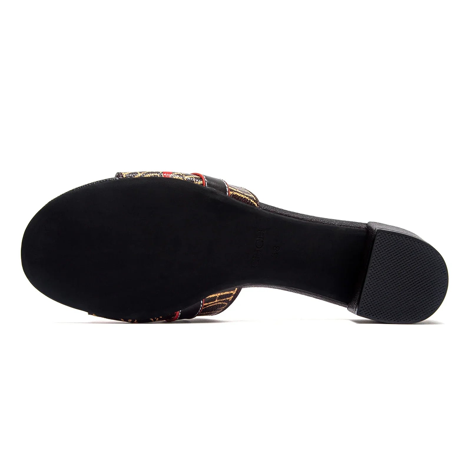 Woman's Heels Sandals Low Block Chunky Slide Sandals Slip on Comfortable Casual Pumps Shoes 5cm