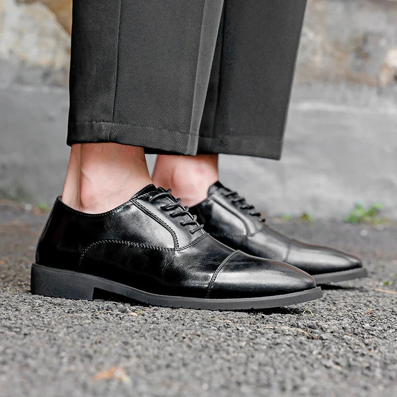 High Quality Men Genuine Leather Shoes Luxury Designer Oxford ShoesMale Business Office Brogue Dress Shoes for Men Wedding Shoe