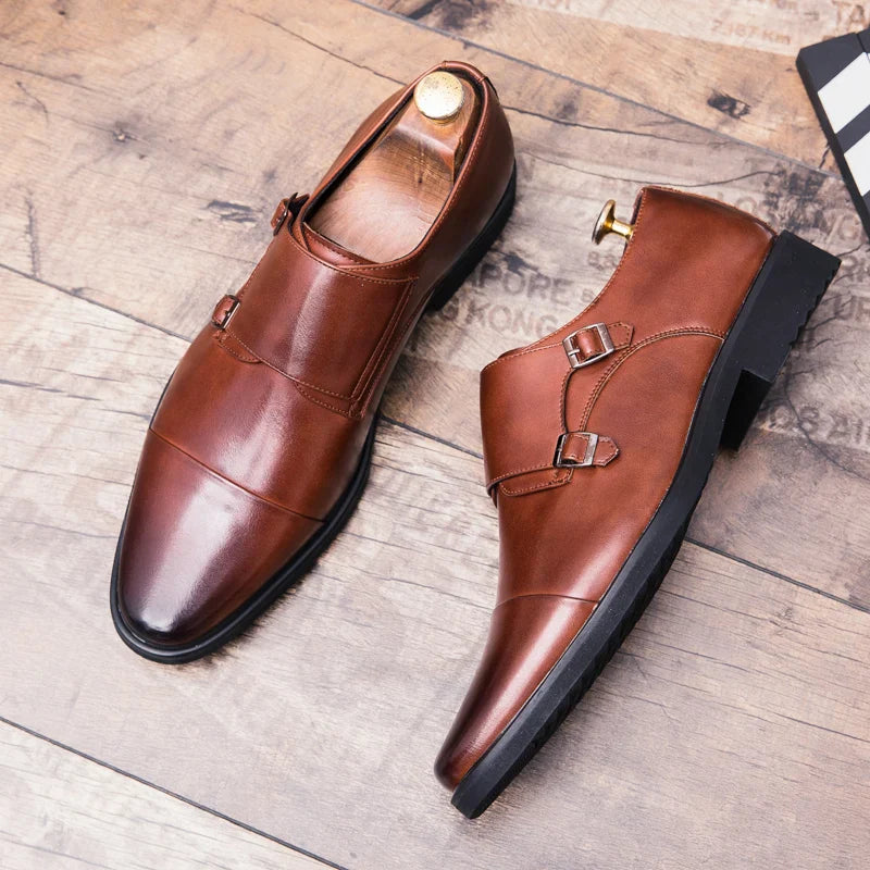 Mens Dress Wedding Fashion Office High Quality Leather Comfy Business Formal Italy Driving Loafers Shoes for Men Plus Size 38~48