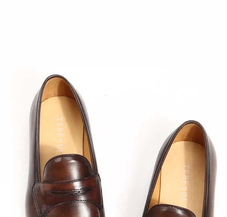 Italian Style Men's Loafers Tassel Genuine Suede Leather Comfortable Slip on Wedding Party Dress Shoes for Men Casual Shoes