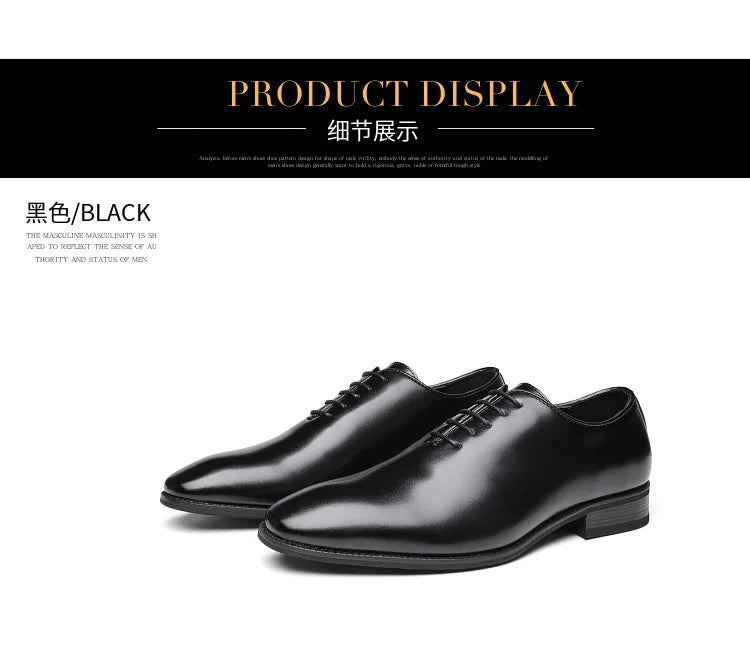 Large Size Men's Shoes New High Quality Cowhide Memory Foam Stitching Soles Business Dress Shoes Men Genuine Leather Shoes