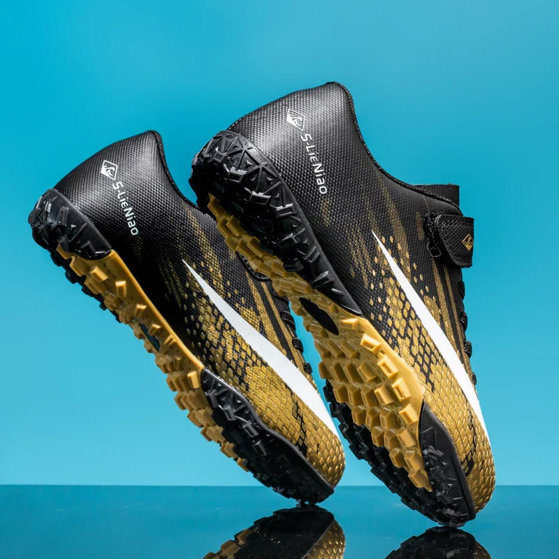 New Kids Professional Football Boots Training Shoes Soccer Shoes Turf Match Grass Ultralight Cleats Boys Non-Slip Drop Shipping