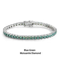 Certified Green Moissanite Tennis Bracelet for Women 925 Silver Plated 18K Gold 3/4/5/6.5mm Diamond Bracelets Fine Jewelry