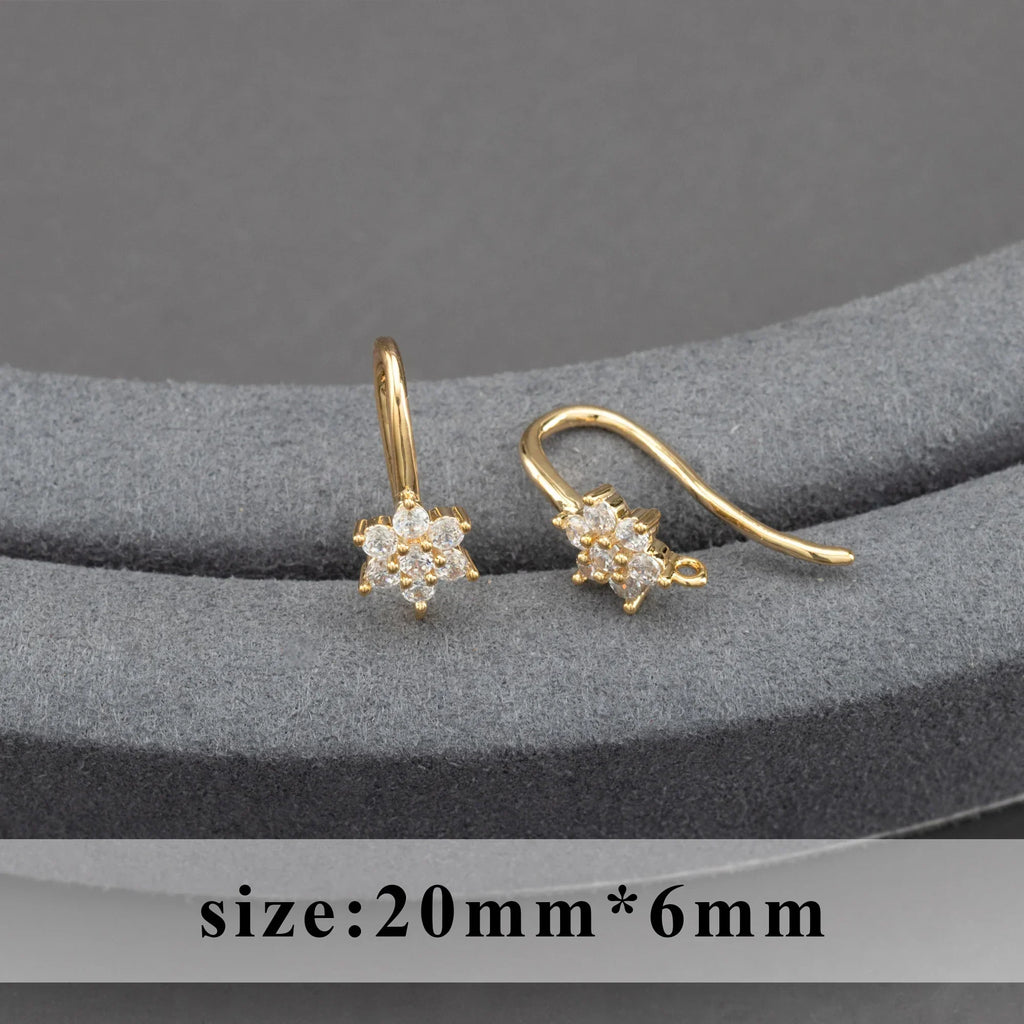 20pcs/lot M800 jewelry accessories,pass REACH,nickel free,18k gold plated,copper,connector,diy earrings,jewelry making