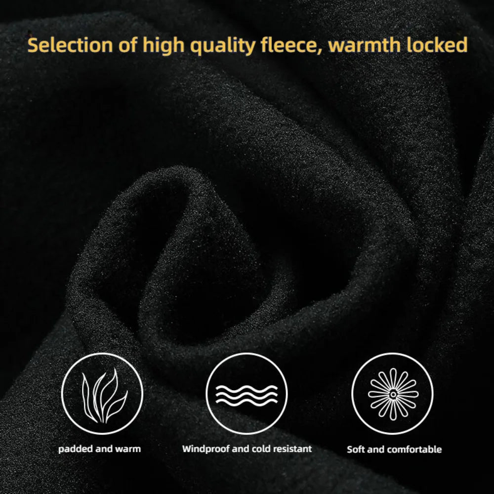 Men's Outdoor Jackets Fleece Lining Windbreaker Waterproof Winter Warm Jacket for Men Detachable Hat Men's Coats