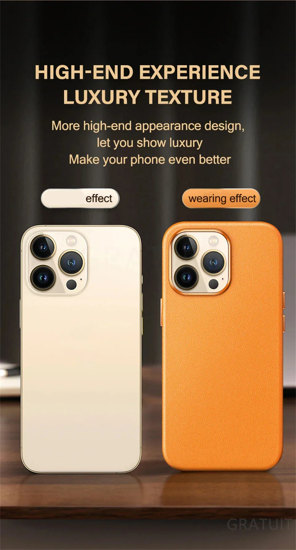 Original For Magsafe Animation Leather Case For iPhone 13 Mini 14 15 16 Pro Max Plus Magnetic Wireless Charging Shockproof Cover