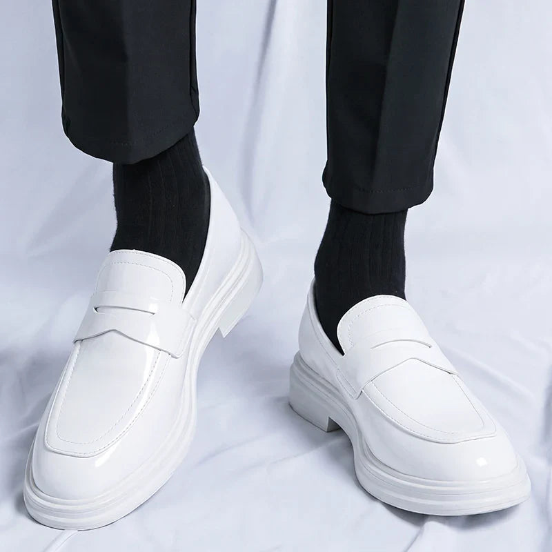 New Summer Slip on Flats Stylish Leather Men's Loafers Fashion Casual Shoes Man Light Antiskid Driving Shoes Handmade Moccasins