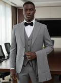 New 2 buttons on suit grey modern design mens office wear blazer coustime homme luxe Bead edge craftsmanship