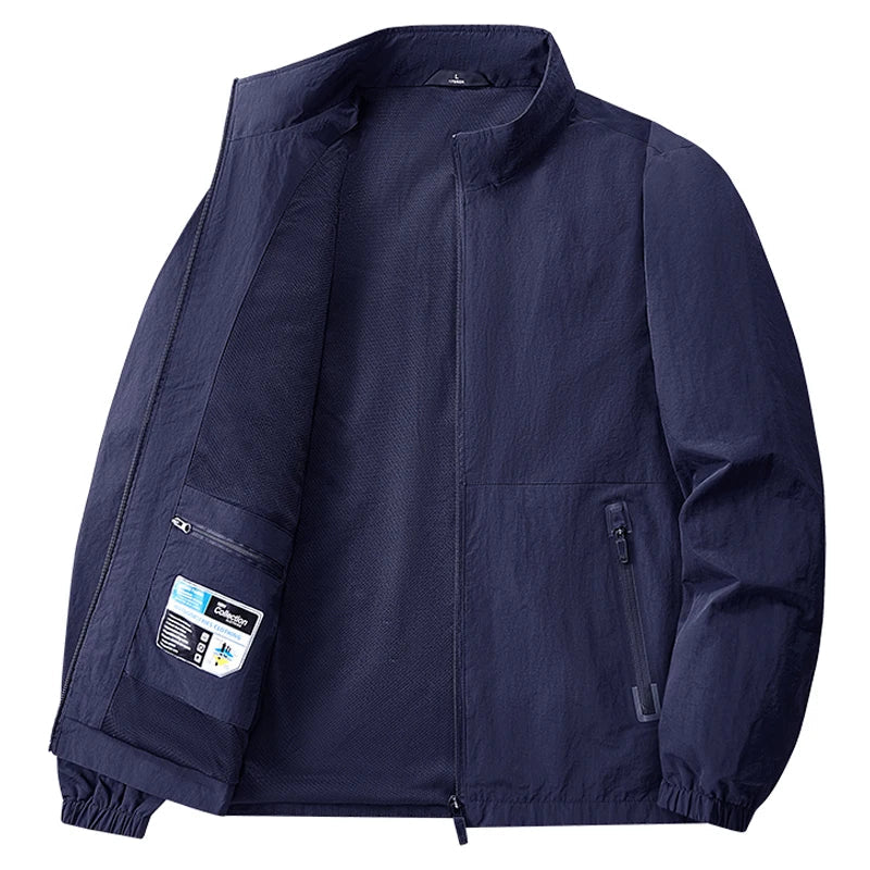 8XL Men Outdoor Jacket Autumn Winter Jacket Hiking Camping Windbreaker Plus Size Spring Oversized Outwear Hooded Coat