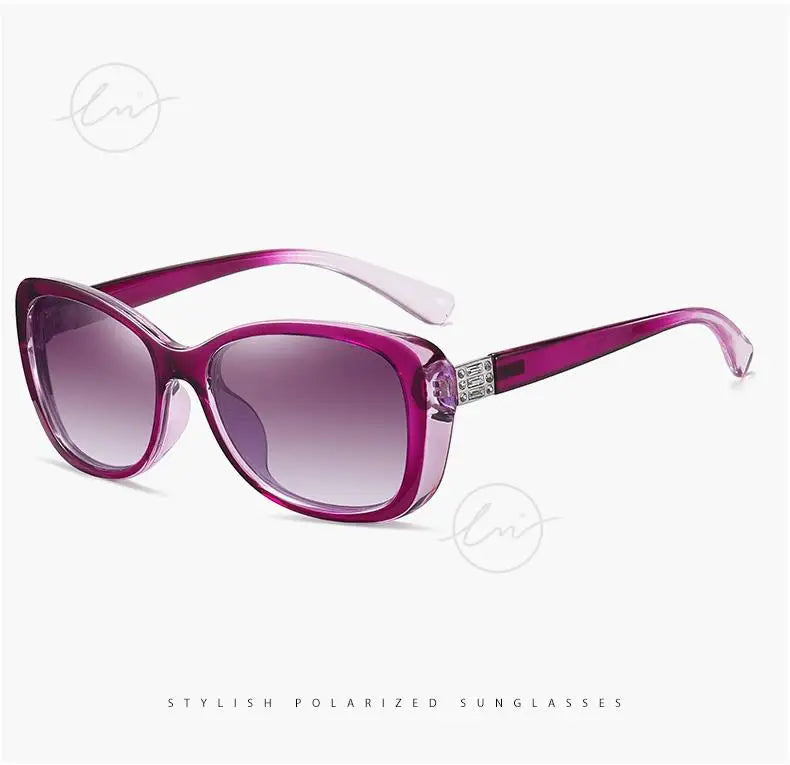 Young Style Women's Sunglasses Gradient Polarized Driving Glasses Luxury Design Ladies Elegant Lunette De Soleil Femme