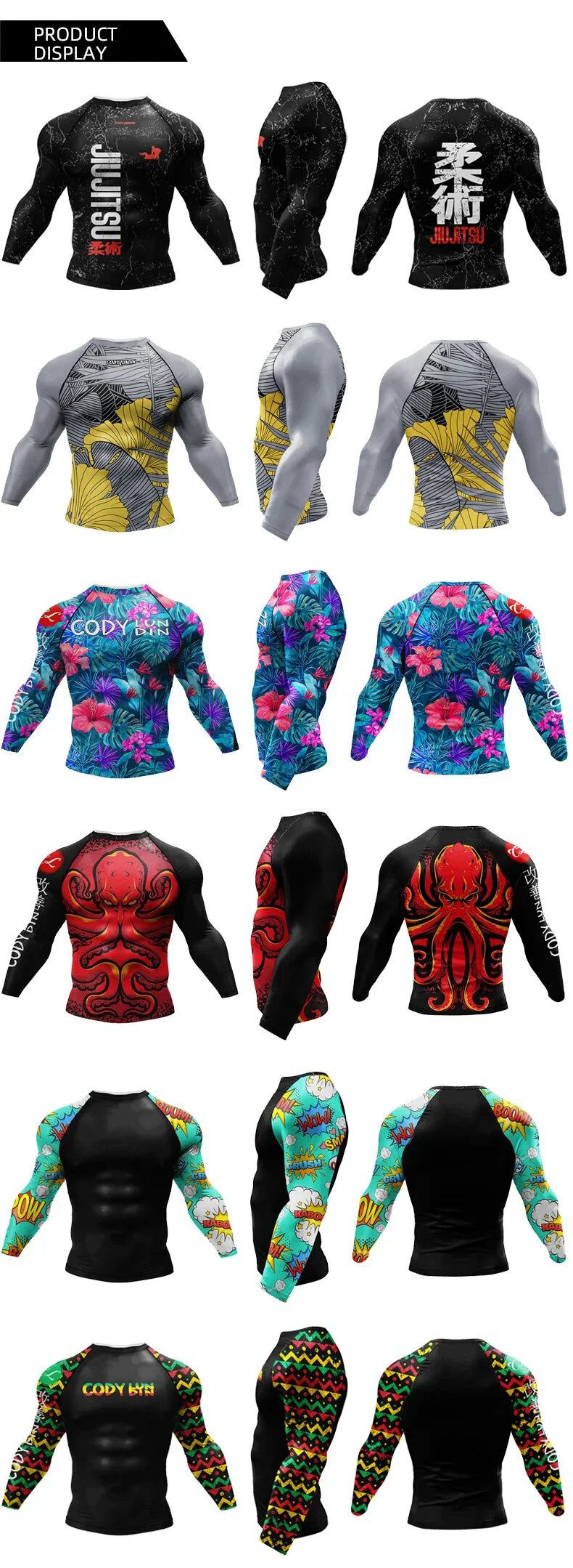 New UPF 50+ Rashguard Men's Surfing T-Shirt Quick Dry UV Protection Breathable Long Sleeve Beach Surf Wear Fitness Running Shirt