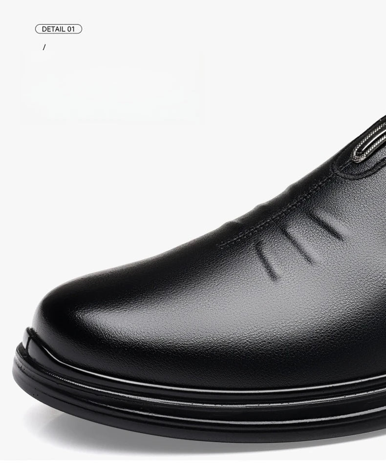 Spring Autumn New Designer Loafers for Men Solid Color Fashion Business Casual Shoes Male Soft Sole British Leather Shoes Man