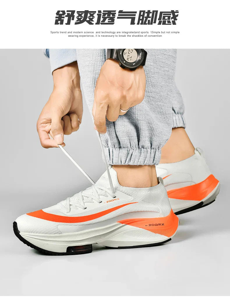 Men Running Shoes Breathable Race Cushioning Outdoor Jogging Sneakers Trainer Luxury shoes Couple Non-Slip Mesh Off-road Shoes