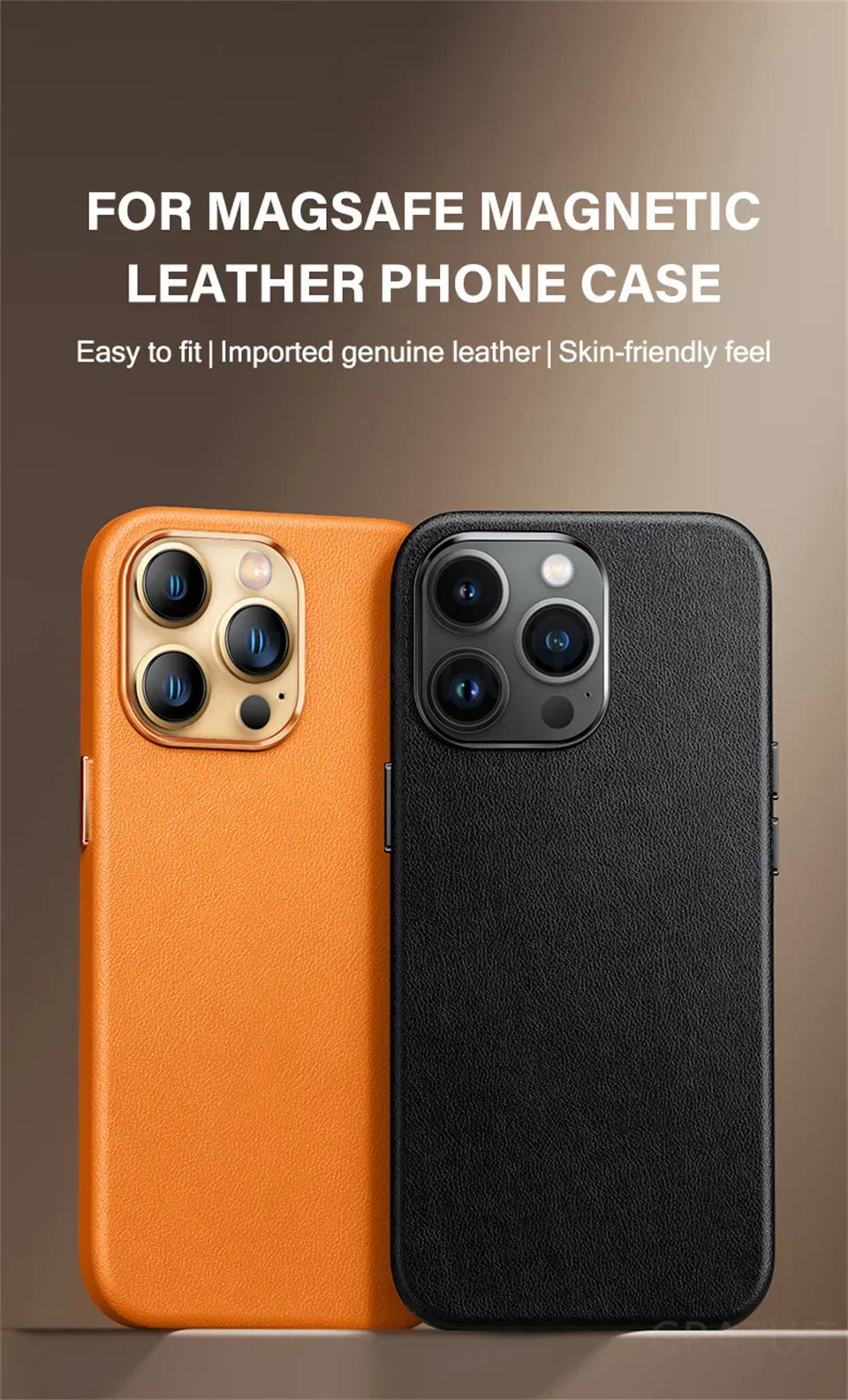 Original For Magsafe Animation Leather Case For iPhone 13 Mini 14 15 16 Pro Max Plus Magnetic Wireless Charging Shockproof Cover