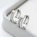 D Vvs1 Excellent Cut Moissanite Hoop Earrings for Women 18k Plated Wedding Anniversary Jewelry S925 Pure Silver Gifts