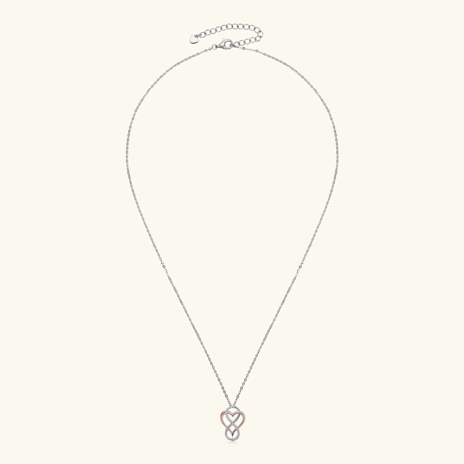 925 Silver Rose Gold Heart Necklace Pendant Full Moissanite Necklace For Women 18k Gold Plated Dainty Choker Valentines Gifts