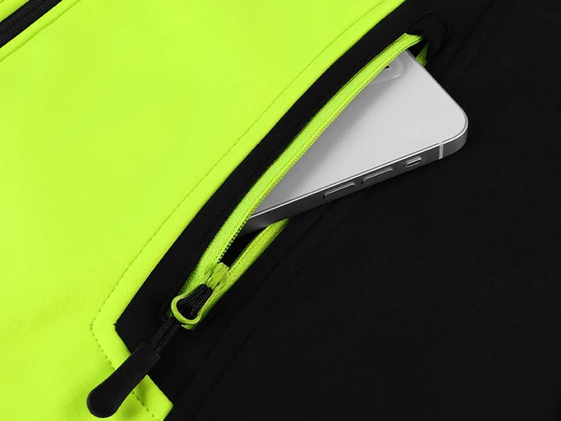 Winter Cycling Jackets Man Warm Thermal Windbreaker for Men Hooded MTB Bike Jackets for Riding Windproof Bicycle Clothing