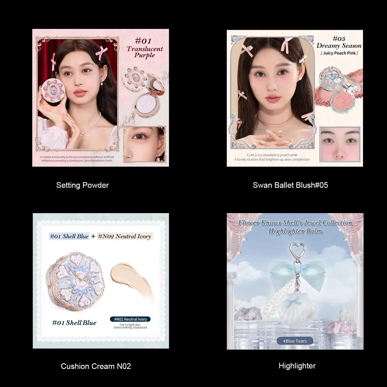 Little Angel Collection Makeup Gift Box Eyeshadow Blush Cream Matte Lipstick Highlighter Full Kit All In One