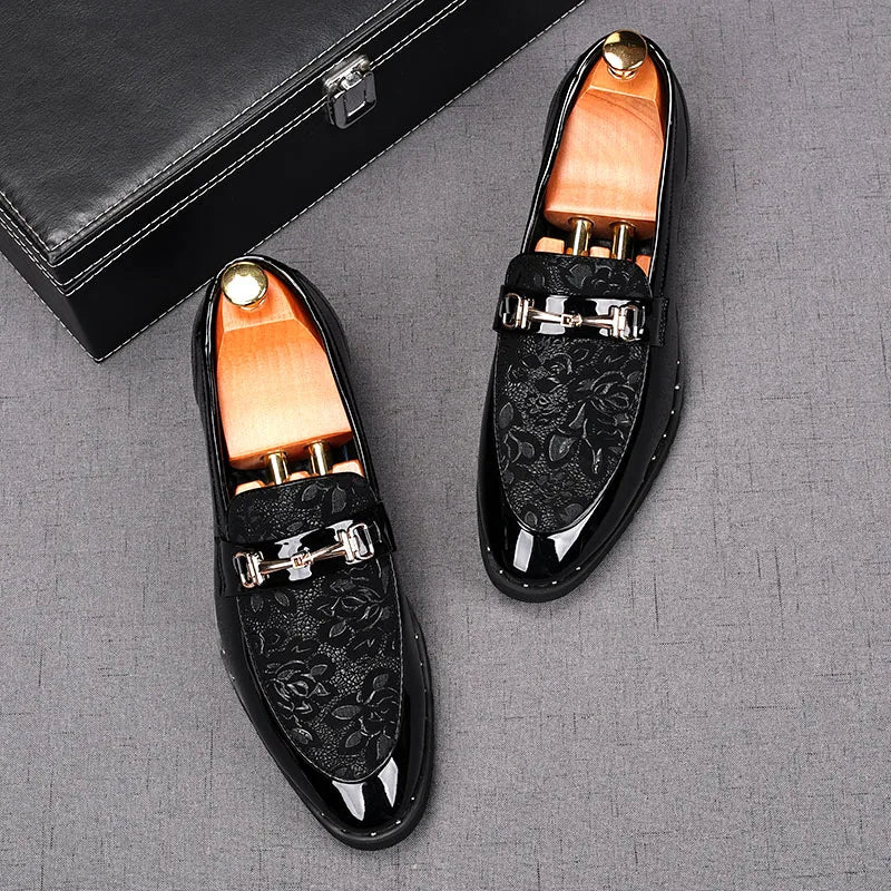 Mens Shoes Designer Handmade Wedding Leather British Dress Shoes Luxury Formal Business Driving Casual Shoes for Men New Loafers