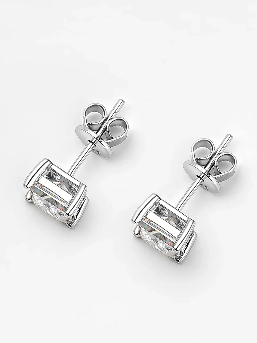 Real 1 Carat D Color Moissanite Stud Earrings For Women Top Quality 100% 925 Sterling Silver Sparkling Wedding Jewelry Hot