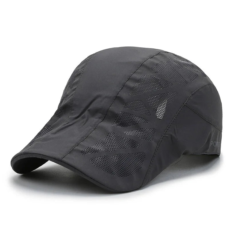 Sports Mens Sun Hats Breathable Mesh Quick-drying Visor Caps Outdoor