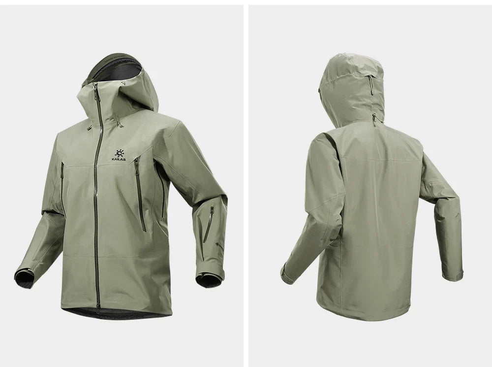 Mont-X Hard Shell Jacket GTX Rainstorm Waterproof Hooded Coats Outdoor Professional Mountaineering Jackets KG2441135