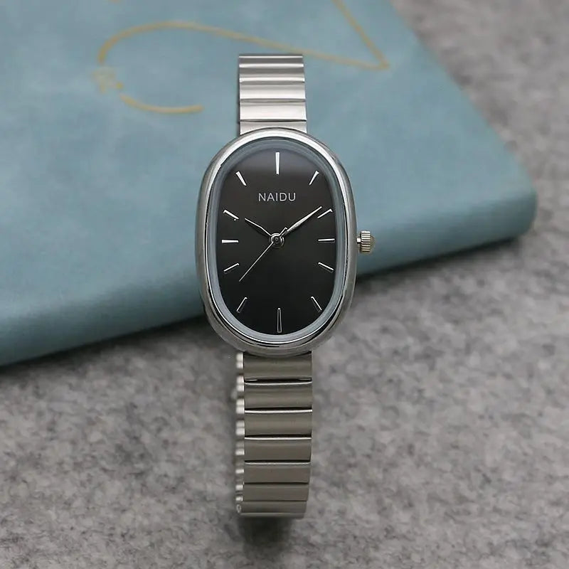 New Brand Steel Band Square Quartz Watch Retro Minimalist Temperament Small Dial Watch Female Student Wristwatch Dropshipping