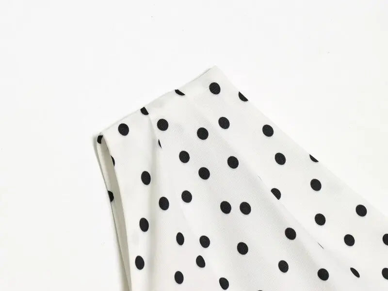 Women One Shoulder Sleeveless Polka Dot Mini Dress Ruched Waist Ruffle Hem Elegant Casual Party Short Dress Spring Summer
