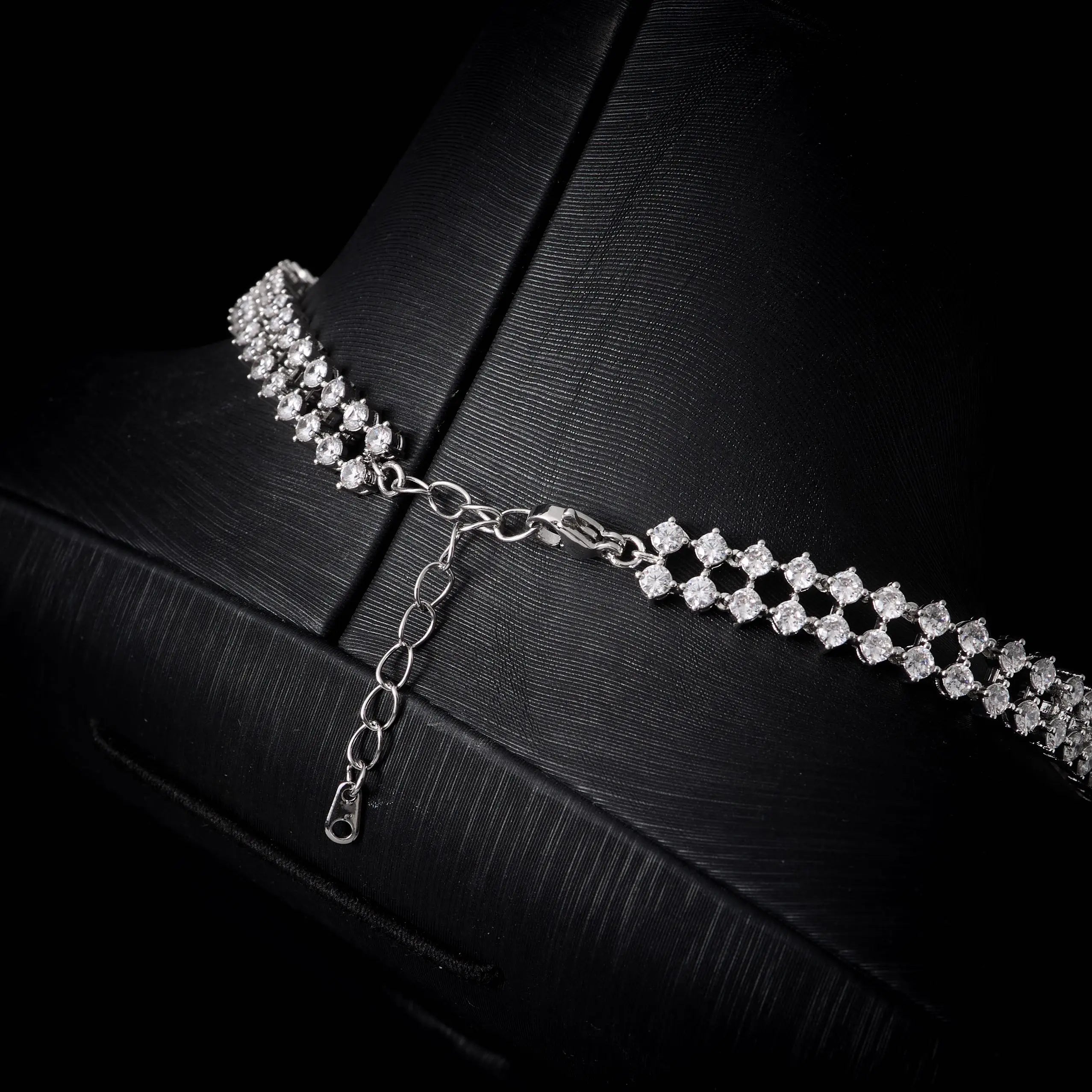 Choker Necklace Sets for Women Cubic Zirconia Bridal Jewellery Set Dubai Saudi Party Engagement Accessory
