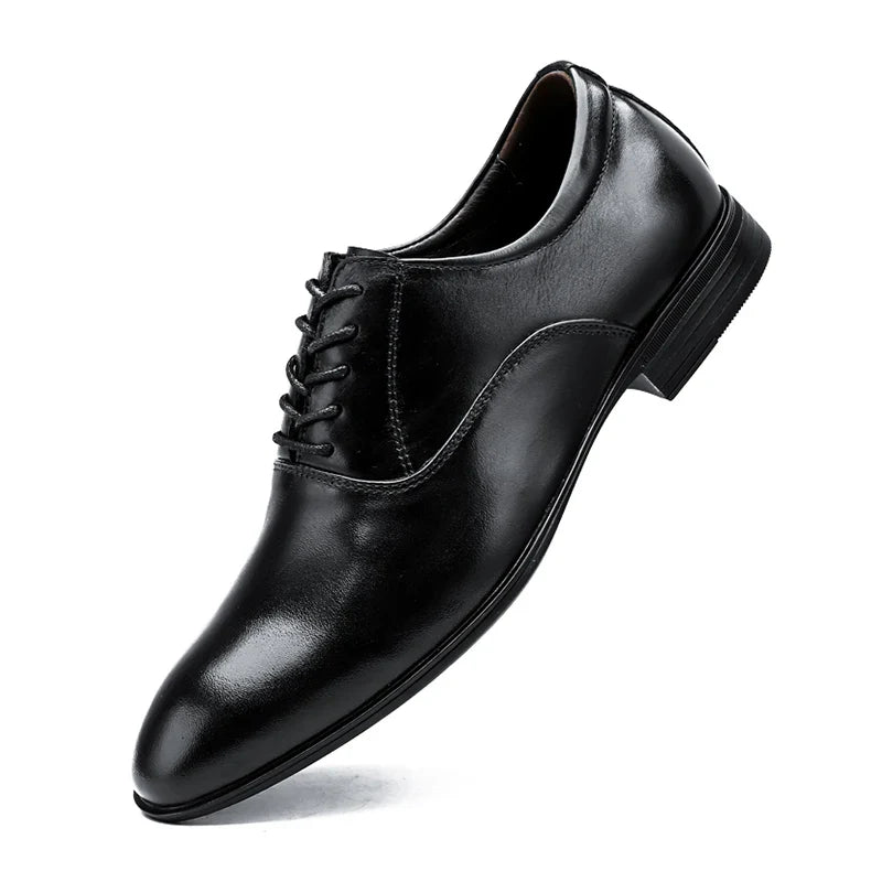 Luxury Oxford Genuine Leather Mens Shoes Brand Formal Shoes Top Quality Business Wedding Dress Italian Footwear Plus Size 49 50