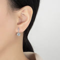 0.5/1CT Moissanite Drop Earring Women S925 Pure Silver Four Claw Laboratory Diamond Fashion Luxury Wedding Jewelry