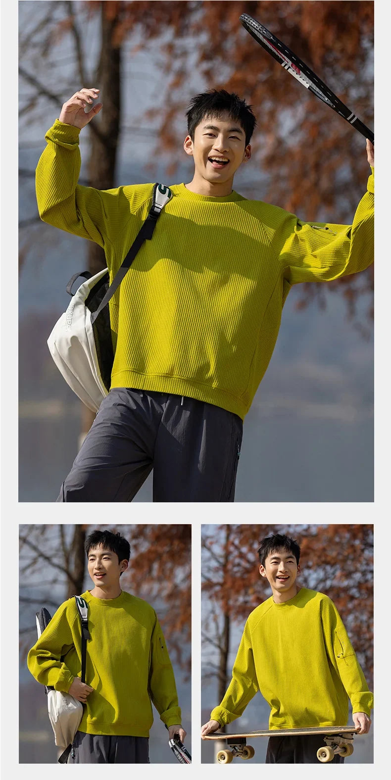 Outdoor Series: Classic Crew Neck T-Shirt with Moisture-Wicking, Quick-Drying & Antibacterial Tech for All-Weather Commute