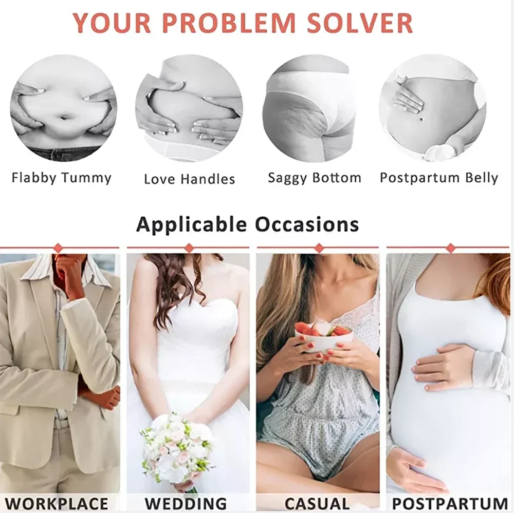 Colombian Fajas Shapewear for Tummy Control Bodysuit Waist Trainer Body Shaper Tummy Slimming Corset Post Surgery Recovery Use