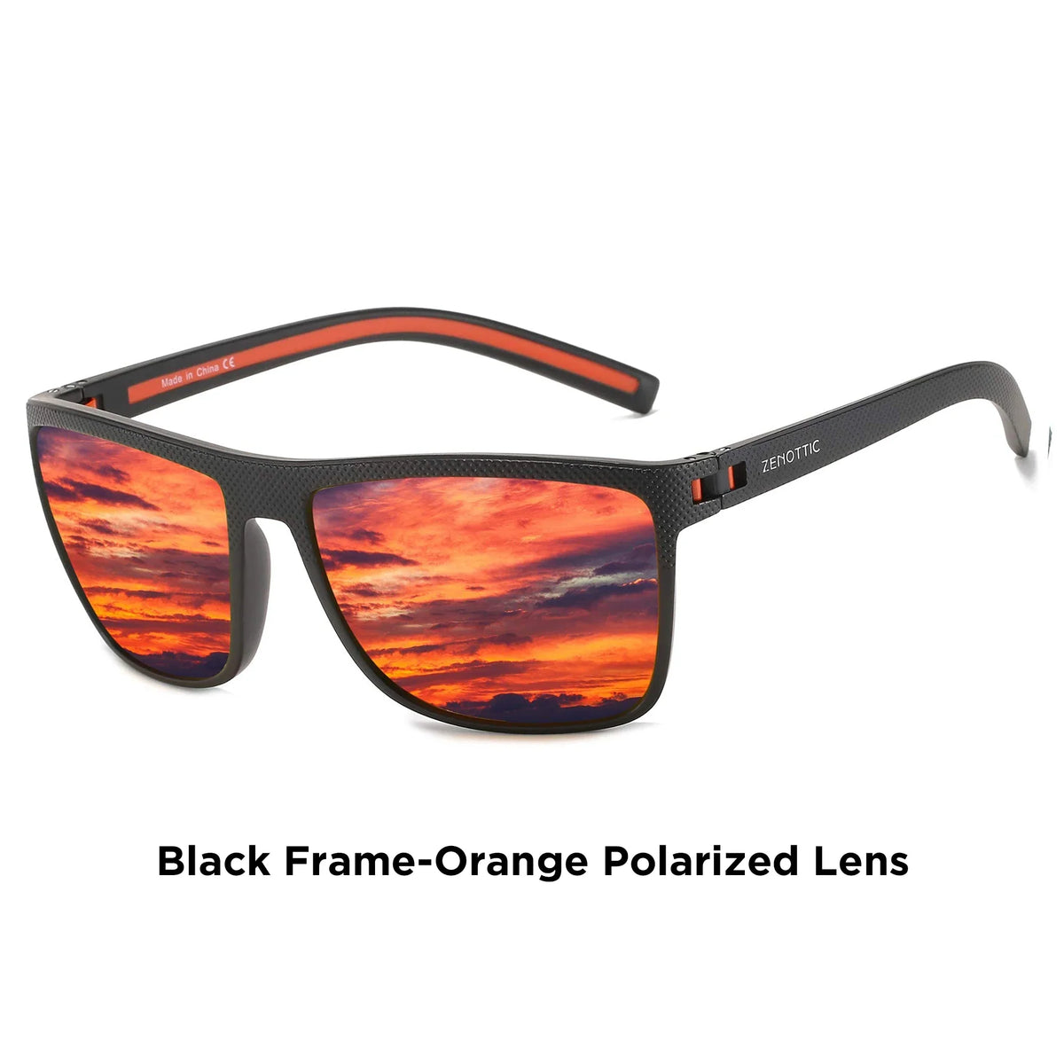 Retro Polarized Sunglasses for Men Lightweight TR90 Frame UV400 Protection Square Sun Glasses Night Vision Goggles