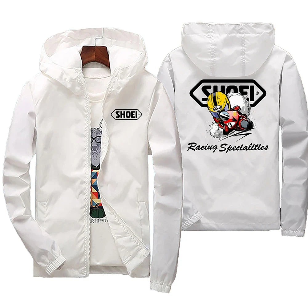 2025 New high-quality men's windproof jacket, large waterproof jacket with mountain and bicycle hood, for spring and autumn