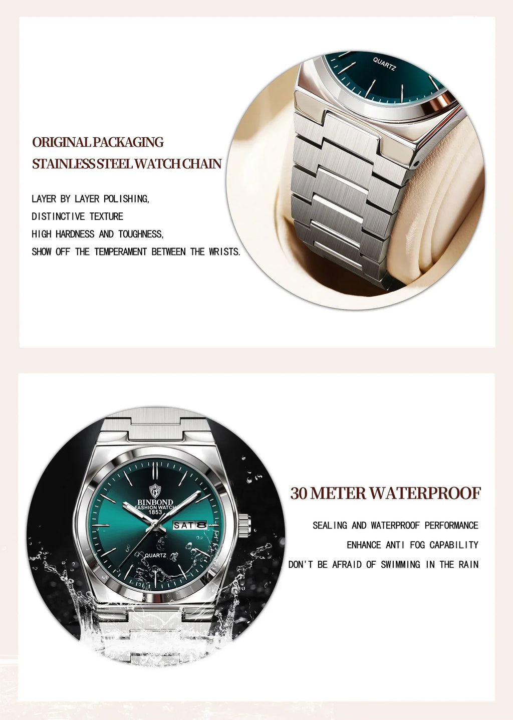 103 Business Women's Quartz Watch Waterproof Double Calendar Night Light Non Mechanical Ultra Thin Women's Quartz Watch