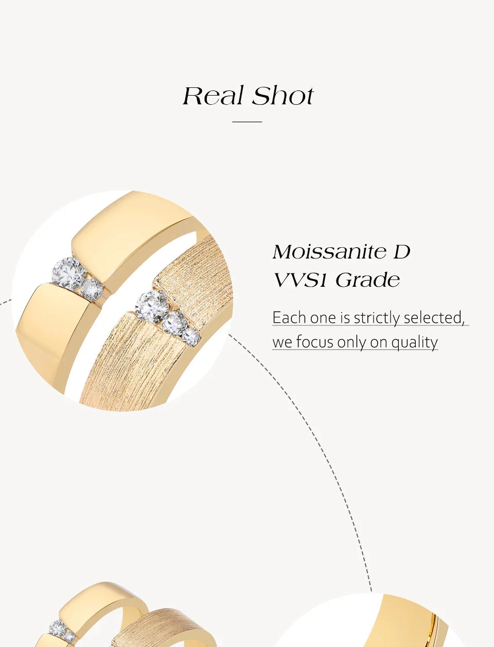 2025 Couple Ring Moissanite Diamond Brushed Design 925 Sterling Silver For Women Men Engagement Wedding Fine Jewelry