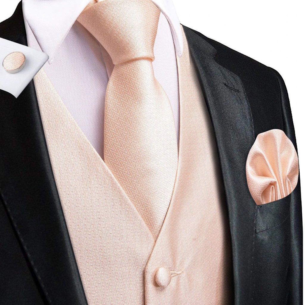 Formal Rose Pattern Paisley Plain Solid Mens Vest Party Wedding Waistcoat Pocket Square Tie  Hankie Suit Set